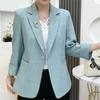 New Temperament Suit Women Korean Fashion Slim Casual Coat Spring Autumn Short Coat Thin Blazers Woman Outwear