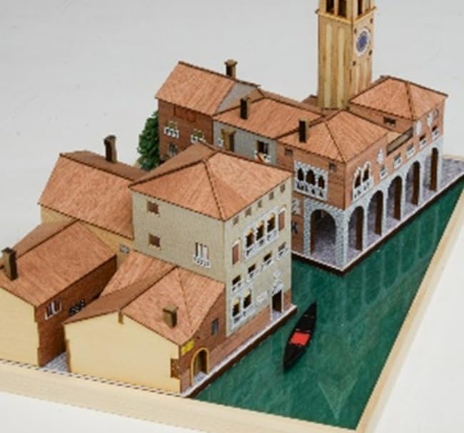 Woody JOE European Cityscape Series Venice Wooden Model Assembly Kit