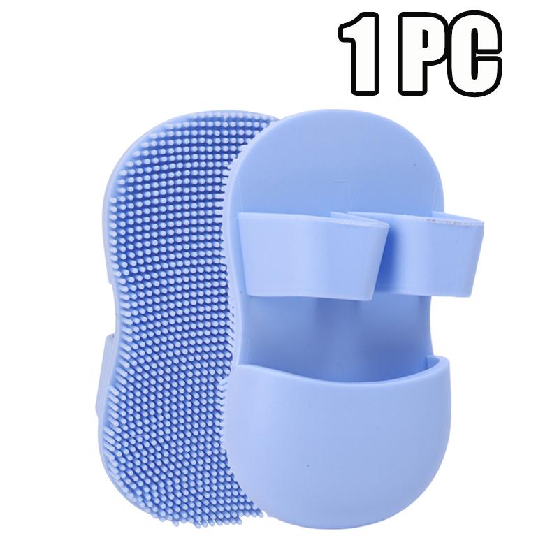 Pink Purple Silicone Face Wash Brush Cleaning Pore Blackhead Exfoliating Cleanser Face SPA Massager Brushes Skin Care Clean Tool синий