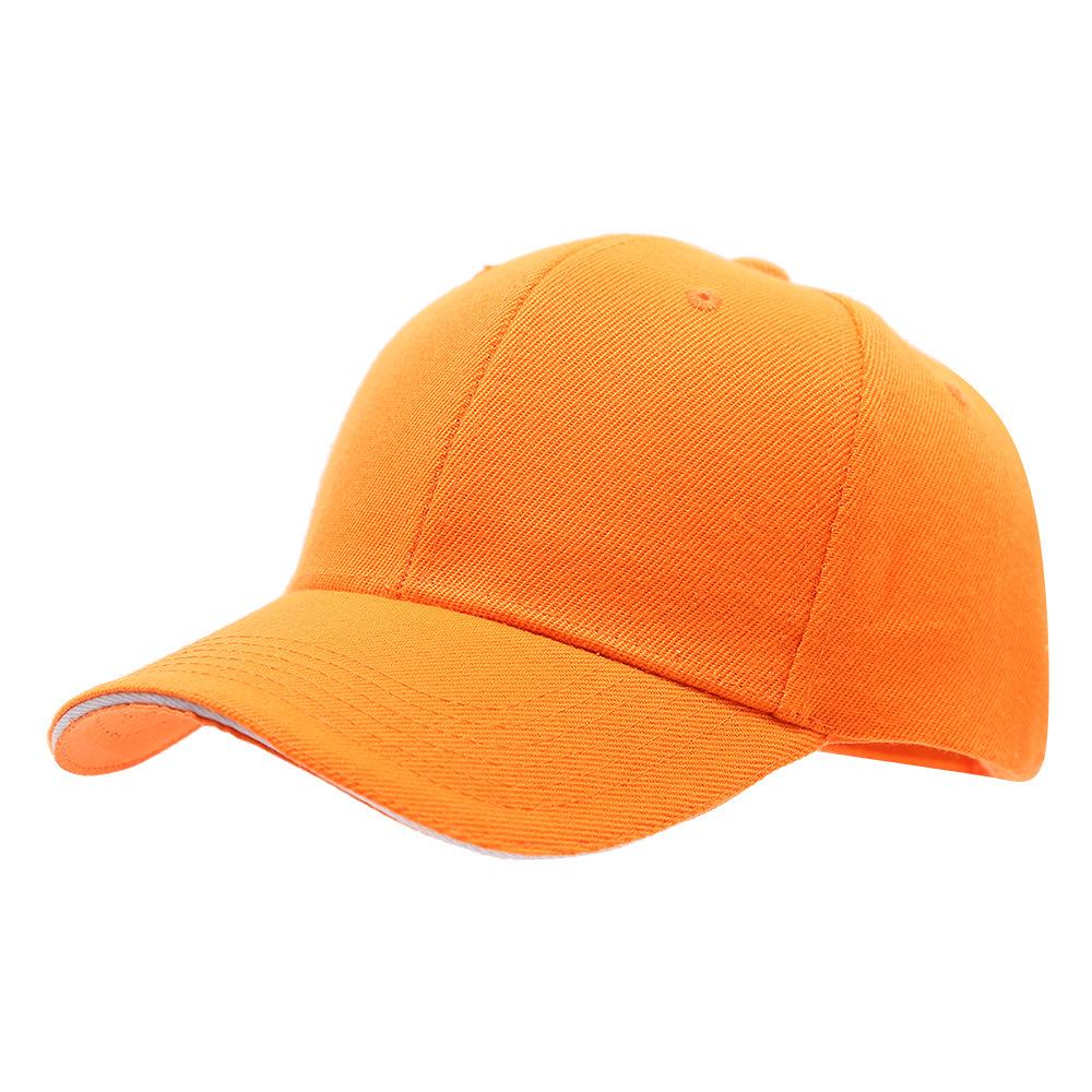 Custom Logo Solid Color Six-Panel Brushed Cotton Baseball Cap