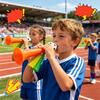 6 Bucăți Trompetă Fotbal Jucărie Sunet Puternic Corn Fotbal Corn Stadion Plastic Generator de Zgomot Jucărie de Încurajare Evenimente Sportive Școlare Suveniruri Petrecere