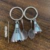 6 Pcs Badminton Keychain Shuttlecock Keying Pendant Car Key Chain Badminton Racket Hanging Ornaments Bag Decorations