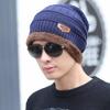 Scaldaorecchie Invernali da Uomo e Cappello in Maglia di Velluto con Protezione per il Collo Ispessita - Set da Due Pezzi