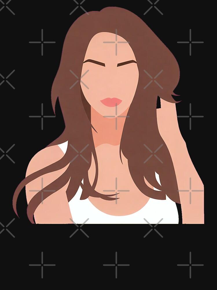 Selena Gomez Lineless Illustration Classic T-Shirt