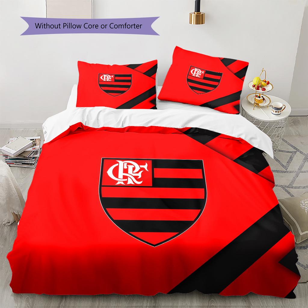 Flamengo Pattern Bedding Quilt Set Home Decoration Gift (1 * duvet cover + 2 * pillowcase without core)