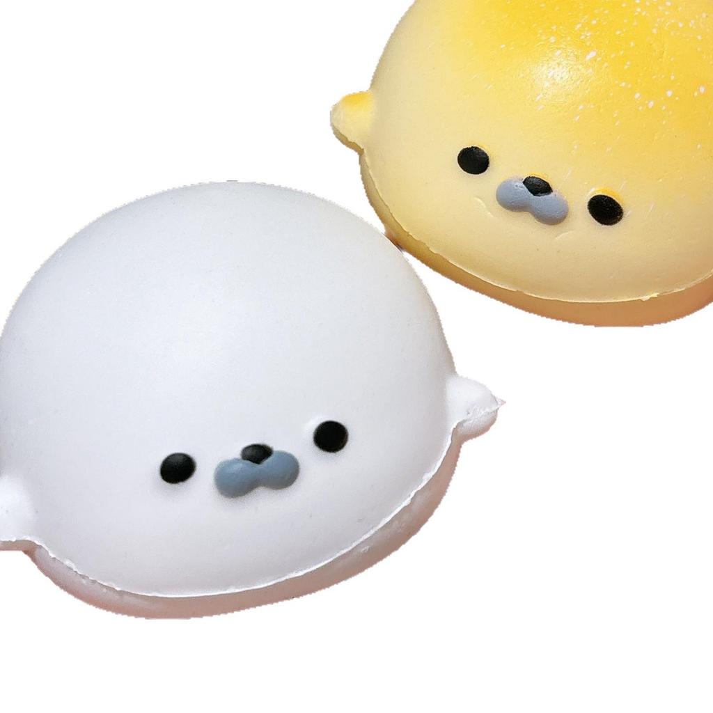 Hachimi Soft Slow Rebound Seal Mochi Decompression Toy: Hand Clay Feel Simulation.