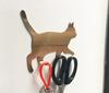 Kitchen Wall Door Metal Hook Key Hanger Cat Tail Shaped Decorative Holder Clothes Storage Rack Seamless Hook Tool Accessories