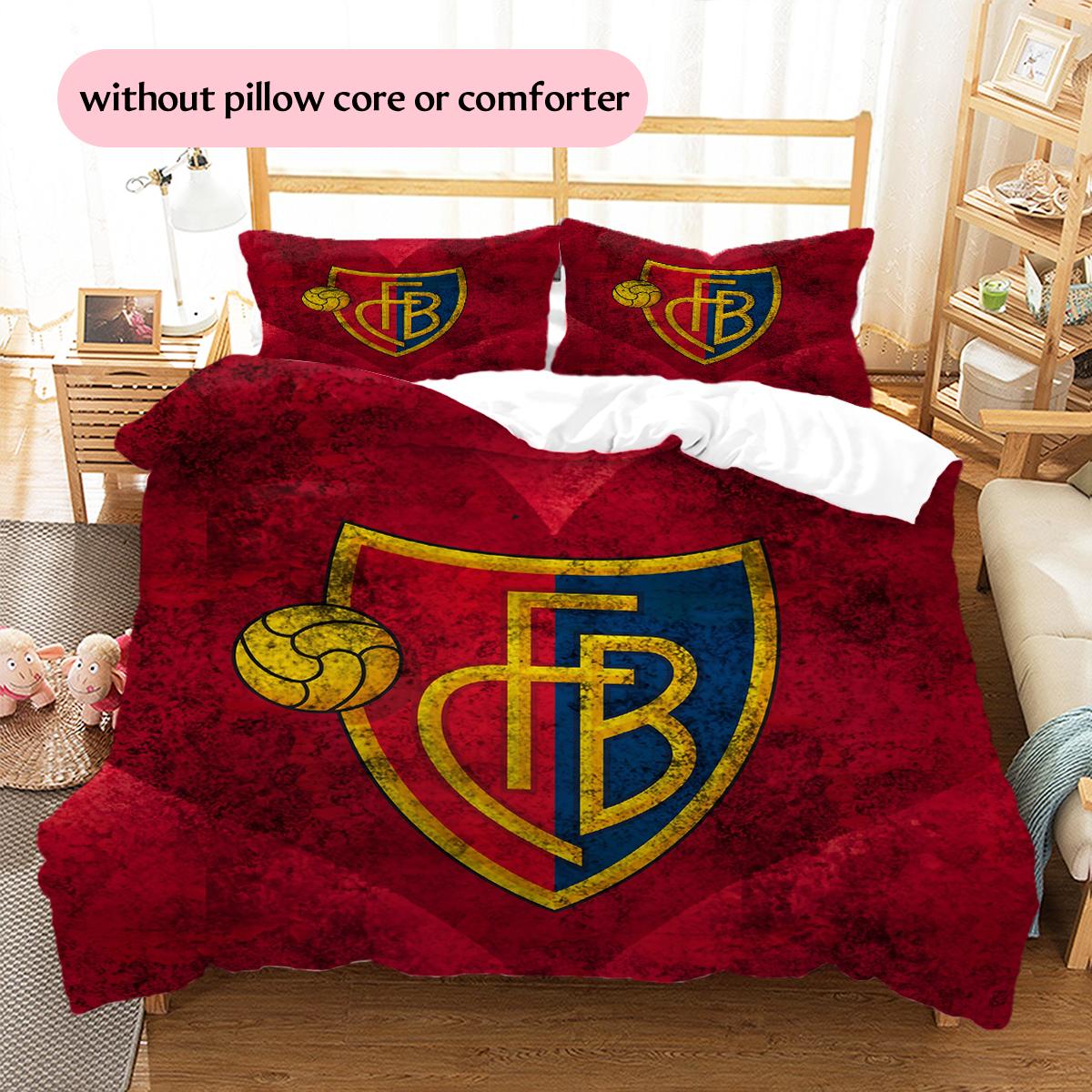 

FC Basel Pattern Bedding Home Decoration Birthday Gift (1 * duvet cover + 2 * pillowcase, without core) 240x220cm