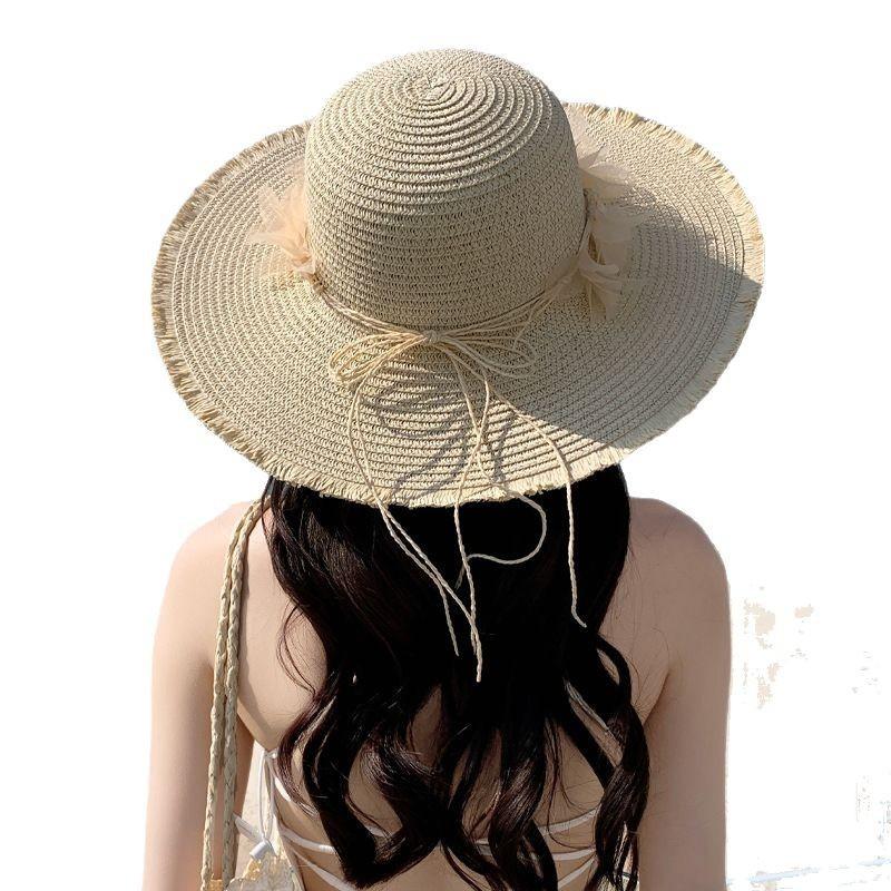 Summer Straw Hat For Women Large Brim Sun Protection Sun Hat With Breathable Design For Beach And Outdoors