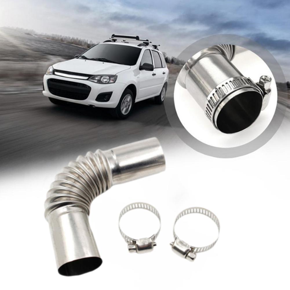 Stainless Steel Exhaust Pipe Connector 24mm Elbow Fitting Marine Heater Pipe for Car Diesel Heater Auto Installation Accessory