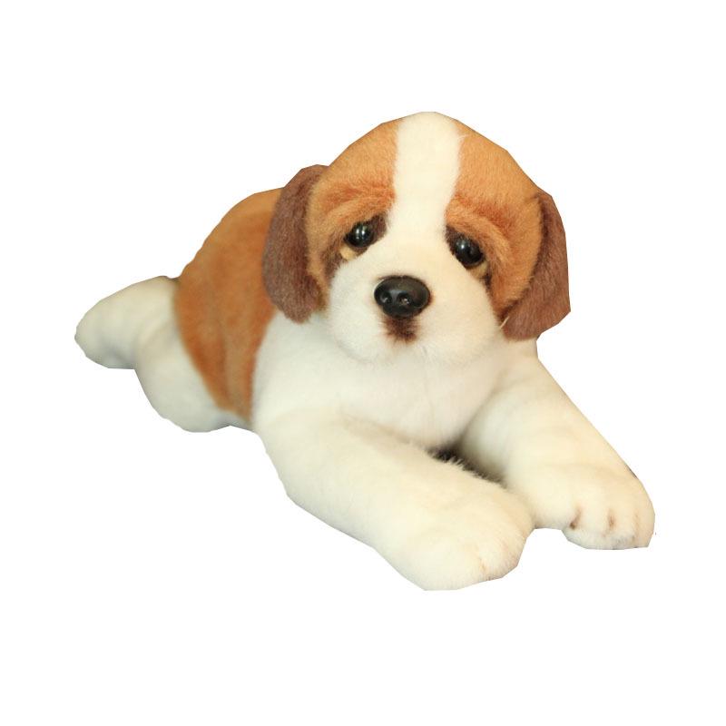 St. Bernard & Beagle Plush Toy Set