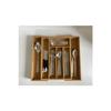 Bamboo Adjustable Drawer Cutlery Holder With 5-7 Compartments Fma896796