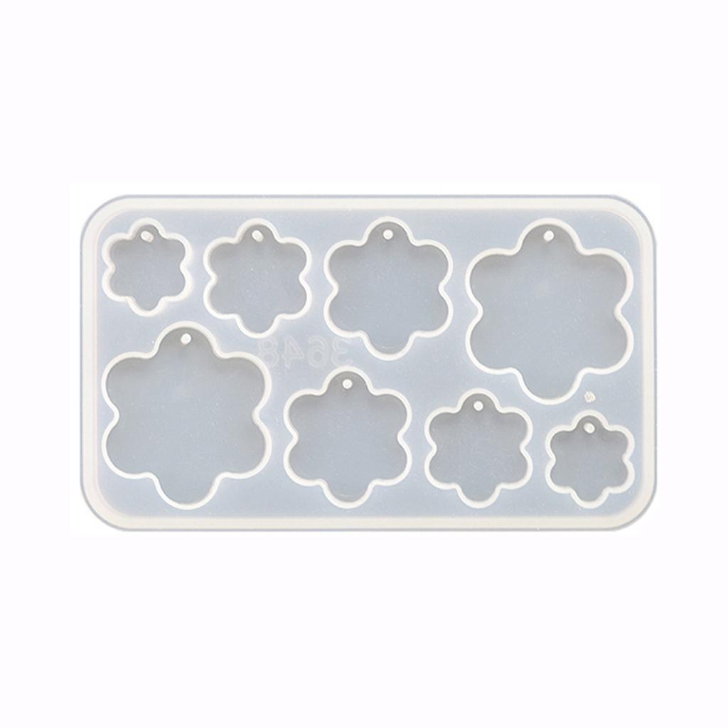 Formy do wisiorków Formy żywiczne Wielokształtne Formy do biżuterii z otworami Akcesoria do ręcznego wyrobu Materiał silikonowy na kolczyki