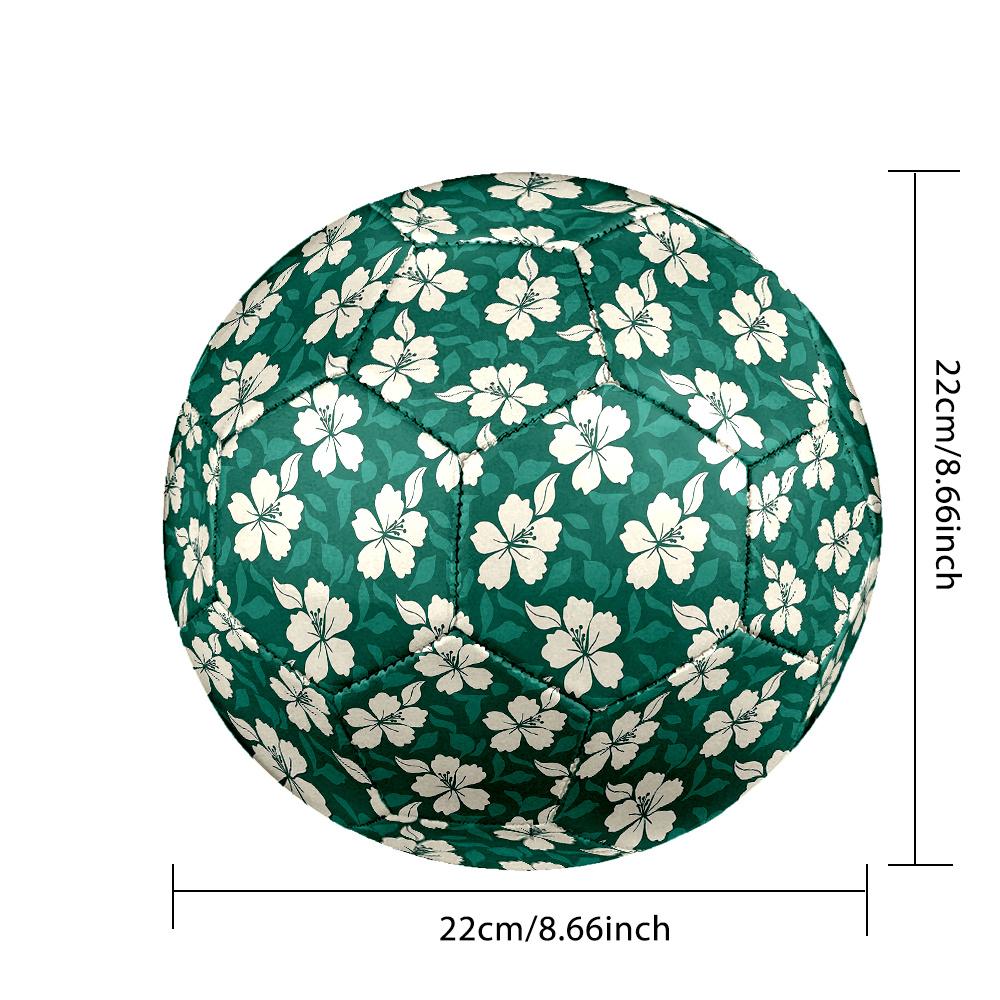 1PC Floral Soccer Ball Size 5 Football Machine Sewn Indoor/Outdoor Universal Football A123