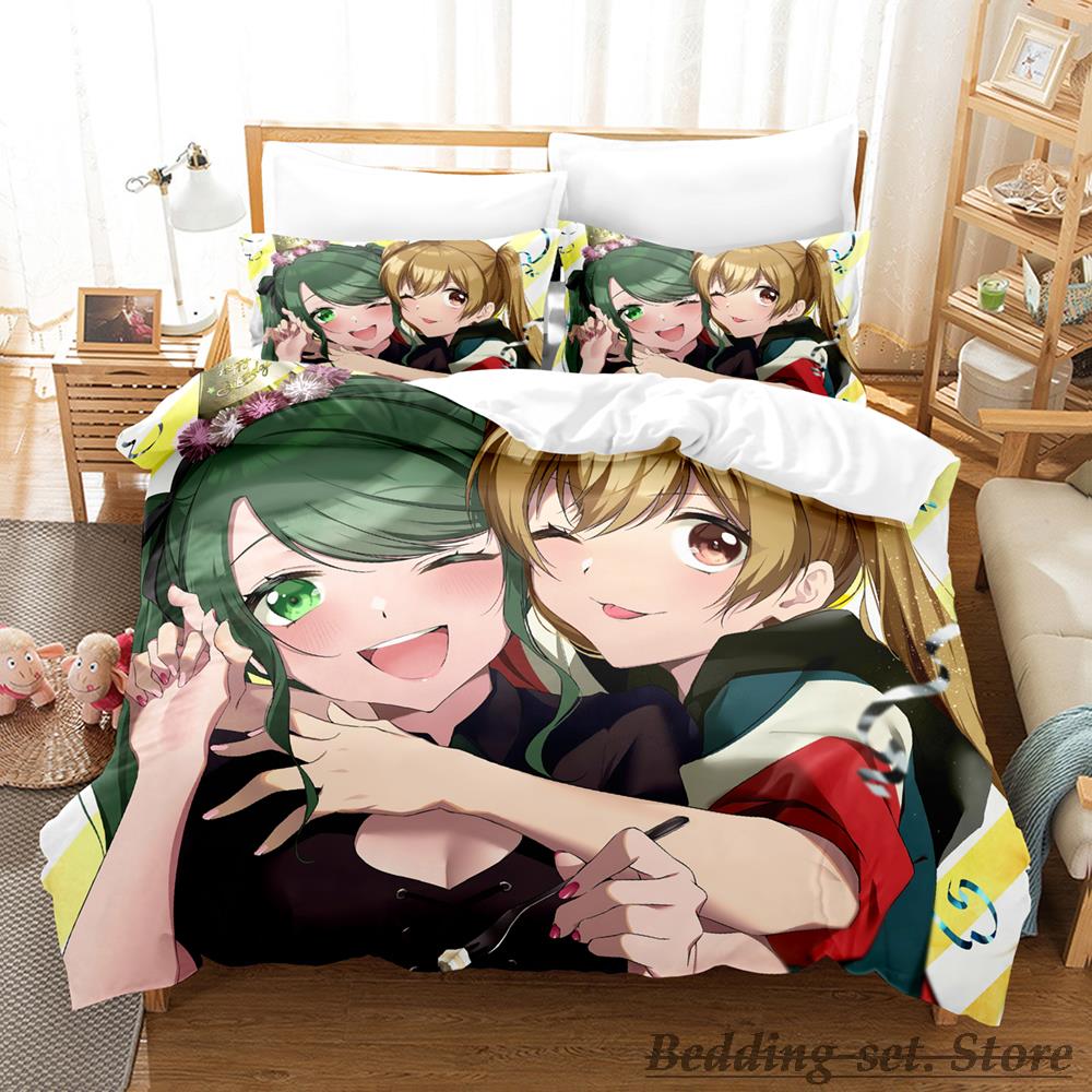 D4DJ All Mix Bedding Set Single Twin Full Queen King Size Bed Set Adult Kid Bedroom Duvetcover Sets Anime Parure De Lit Bed