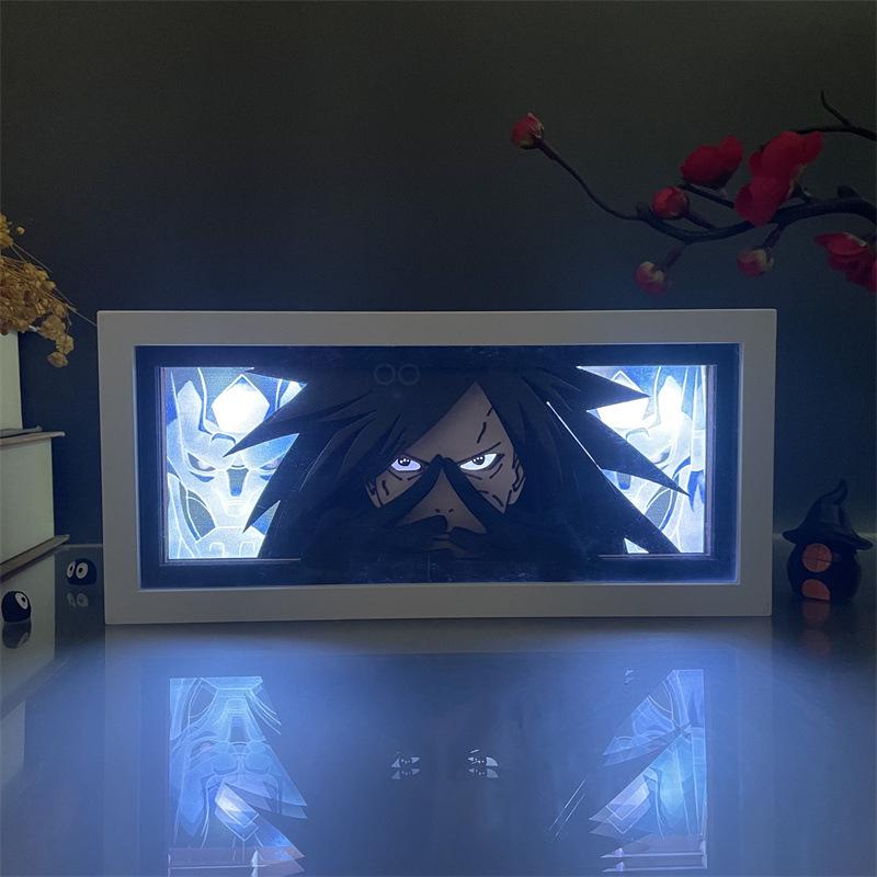 Naruto Anime Paper Carving Lamp: Desktop Ornament & Photo Frame Figurine
