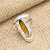 Elegant Citrine Gemstone Handmade 925 Solid Sterling Silver Jewelry Lovely Ring For Her