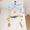 Baby Bed Bell Hanging Toy 0-12 Months Newborn Wooden Mobile Music Crib Rattle Toy Cartoon Whale Crib Holder Bracket Infant Gift