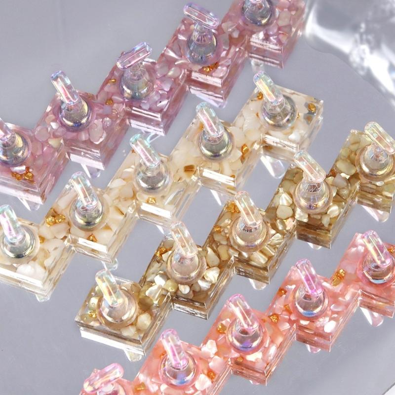 5Pcs Multifunctional Nail Extension Holder Manicure Nail Art Accessories Display Stand Of Artificial Nails Securely