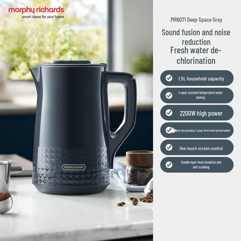 

Mofei Home Electric Kettle: Insulated Stainless Steel, Double-Layer, Dechlorination, Constant Temperature Boiler.