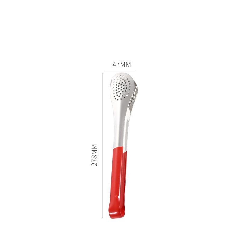 Stainless Steel Kitchen Non-Slip Food Clips Buffet Steak Salad Tongs for Barbecue Cake Bread Baking Clamp Cooking Kitchenware