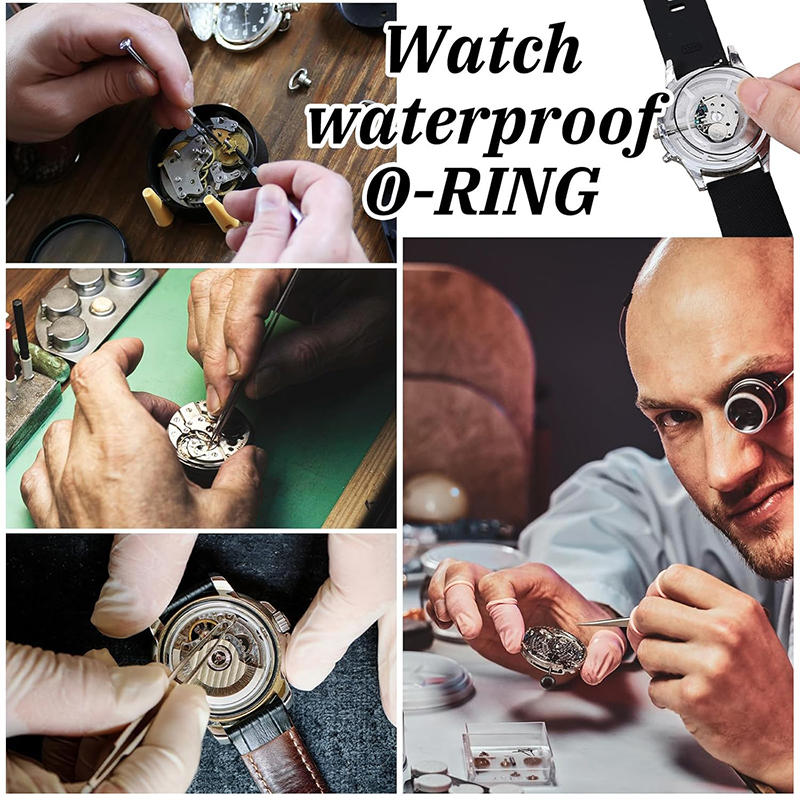 Waterproof Rubber Watch Back Cover O Ring Gasket Seal Replacement Repair Spare Part for Watchmaker  Elastic Silicone - Suitable for Home Travel Daily