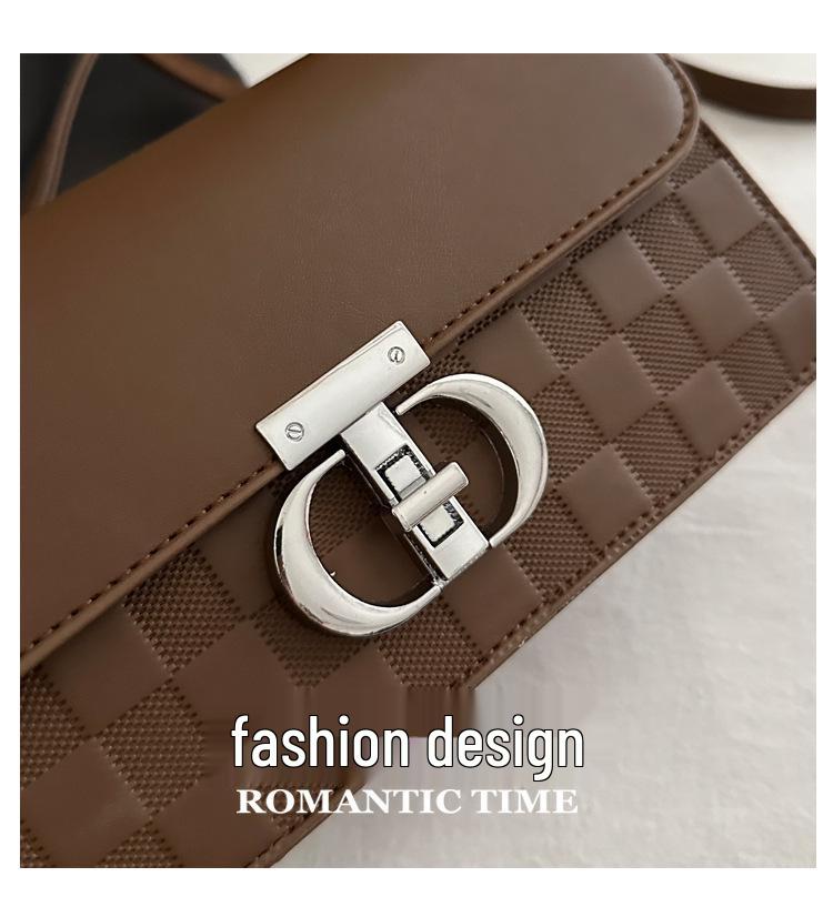 2024 Trendy Retro Crossbody Bag: Versatile High-End Fashion Small Square Women's Shoulder Handbag