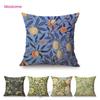 William Morris Floral Green Plant Flower Harmony Home Art Decorative Throw Pillow Case Sofa Cotton Linen Cushion Cover Case