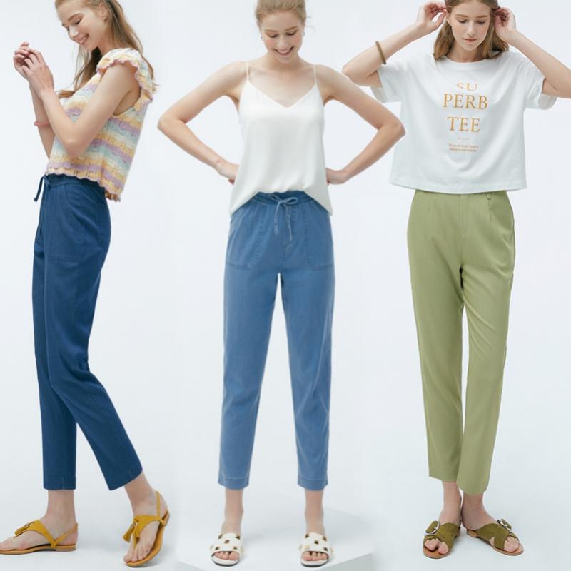 Baiyu Women Soft Relax Denim Pants Select 1 Idlw