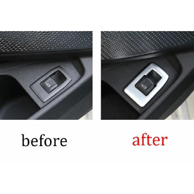 For BMW 3-Series G20 - Matte Silver Rear Door Tailgate Button Cover Trim
