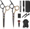 Stainless Steel Barber & Hairdressing Scissors Set: Flat Tooth & Thinning Options