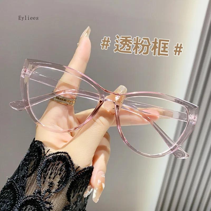 

Женские очки для коррекции близорукости «кошачий глаз», модные, анти-синий свет, очки для близорукости, женские винтажные очки с линзами HD от 0 до -4,0 0