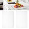 2PCS Acrylic Cutting Board with Non Slip Pad Transparent Fruit Vegetable Chopping Board for Kitchen Camping Store