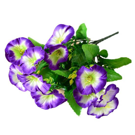 

Artificial Morning Glory Flower 7 Heads Fake UV Resistant Flower Bouquet with Stem for Vase Wedding Bridal Bouquet Garden Kitchen Office Table Decor