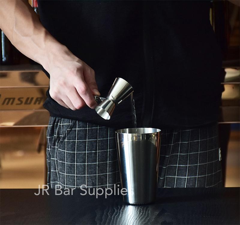 Free Shipping 15ml 30ml Stainless Steel Cocktail Drink Mixer Measuring Cup Jigger With Handle Measurer Bar Tools Accessories