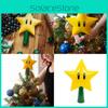 Super Mario Bros Star Light Light Up Holiday Xmas Tree Topper Decor Party Lamp