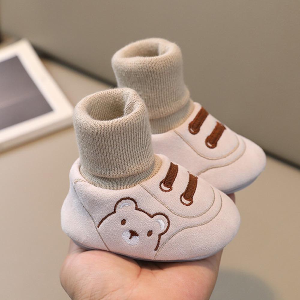 Cartoon Design Baby Walker Shoes Non-Slip Baby Booties Cute Infant Shoes Walking Practic