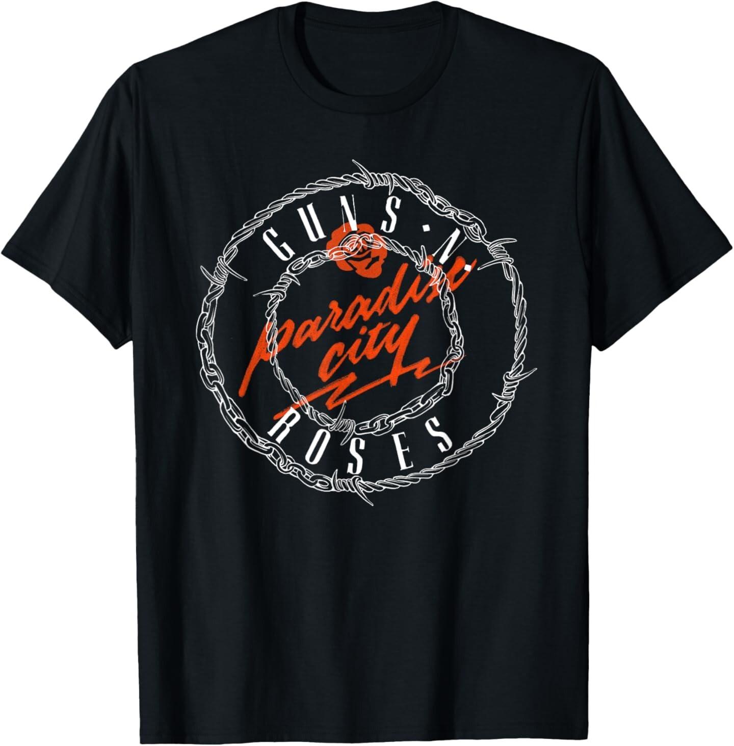 Official Guns N  Roses Paradise Logo T-Shirt Mens Womens Tees Top XL
