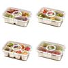 Food Storage Box with Lid And Handle Transparent Snack Organizer Moisture-proof Kitchen Container for Nuts Candies Biscuits Dried Fruits