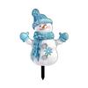 Festive Christmas Reindeer Garden Stakes 2D Flat Decorative Yard Signs Winter Holiday Outdoor Decorations for Home