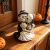 Anniversary Keepsake for Couples Gothic Skeleton Couple Figurine, Spooky Resin Halloween Skull Lover Statue, Day of Creepy Romantic Room Decor