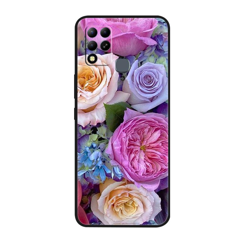 For Infinix Hot 11 G37 4G Case Covers TPU Black Silicone Cover for Infinix Hot11 G37 Protective X689F Soft G 37 Black Shells