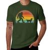 quick drying t-shirt cat shirts t shirt graphic Bigfoot Walking Golden Retriever Sasquatch Dog Lover T-Shirt
