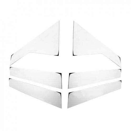 6PCS Chrome Pillar Post For 2017-2024 Cadillac XT5 Window Door Trim Cover Decals