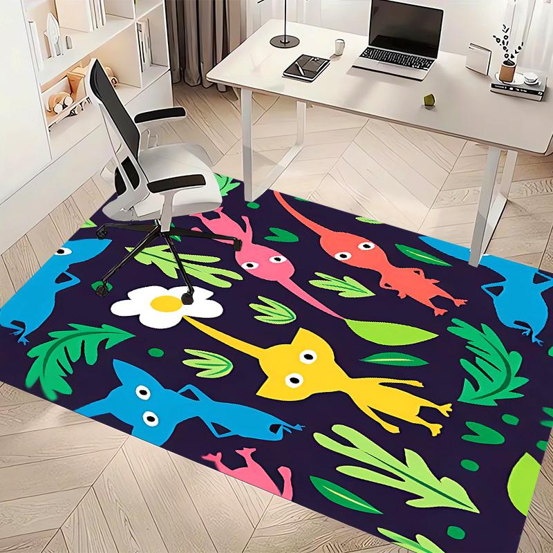 Pikmin Printed Absorbent Washable Carpet, Non-Slip Bathroom Mats, Kitchen Rugs, Yoga Mat,Living Room Entrance, Camping Picnic Rugs