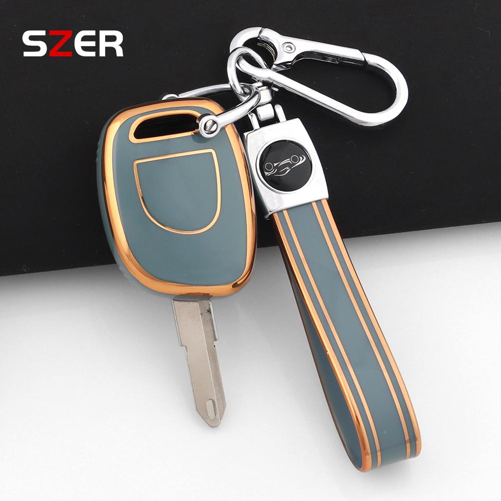 Miękkie Etui Pokrowiec na Kluczyk Samochodowy TPU Do Renault Twingo Clio Kangoo Master Bez Chipa Bez Wycięcia Ne73 Vac102 Chroniona Muszla Brelok
