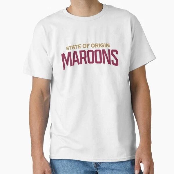 Queensland Maroons State Of Origin Queenslander Made In Usaaus Tshirt S2xl S