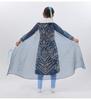 Halloween Elsa Princess Dress with Fur Collar for Girls