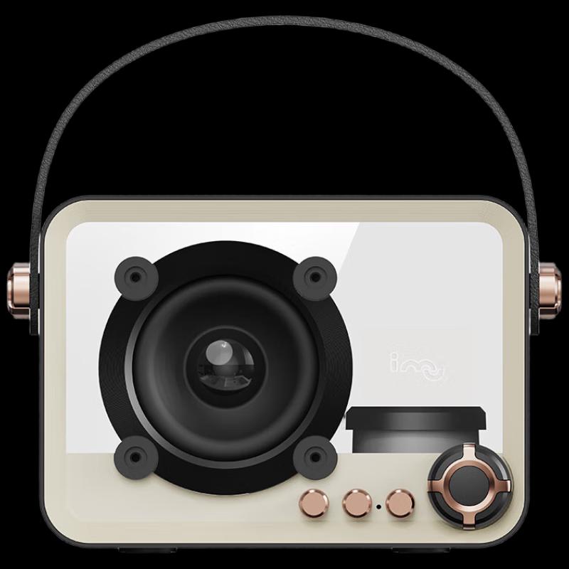 Huanxiang Obsidian Black Crystal Bluetooth Speaker