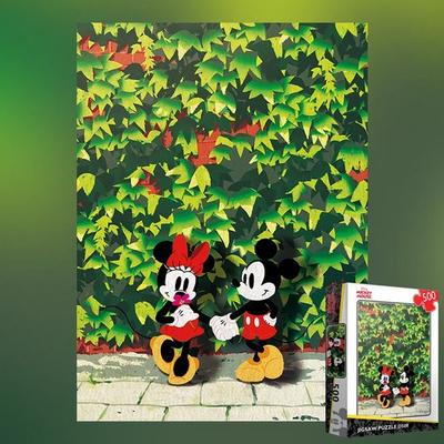 (PS) Disney Mickey Mouse Flower Jigsaw Puzzle Character 500 Pieces, Korean Popular Puzzles